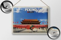 Blechschild Reise 40x30cm Peking China Verbotene Stadt