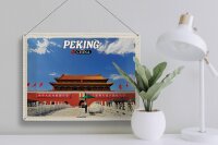 Blechschild Reise 40x30cm Peking China Verbotene Stadt