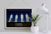 Blechschild Reise 40x30cm Esbjerg Dänemark Der Mensch am Meer
