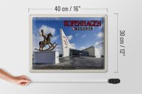 Blechschild Reise 40x30cm Kopenhagen Dänemark ARKEN Museum