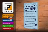 Holzschild Spruch 20x30cm Für den besten Papa