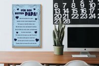 Holzschild Spruch 20x30cm Für den besten Papa