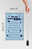 Holzschild Spruch 20x30cm Für den besten Papa