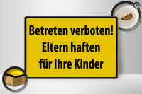 Holzschild Warnschild 30x20cm Betreten Verboten