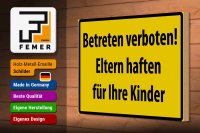 Holzschild Warnschild 30x20cm Betreten Verboten