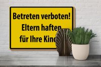 Holzschild Warnschild 30x20cm Betreten Verboten