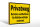 Holzschild Warnschild 30x20cm Privatweg gelbes
