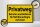 Holzschild Warnschild 30x20cm Privatweg gelbes