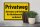 Holzschild Warnschild 30x20cm Privatweg gelbes