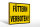 Holzschild Warnschild 30x20cm Füttern Verboten