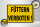 Holzschild Warnschild 30x20cm Füttern Verboten