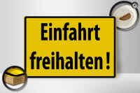 Holzschild Warnschild 30x20cm Einfahrt freihalten