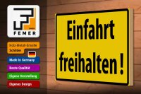 Holzschild Warnschild 30x20cm Einfahrt freihalten