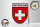 Holzschild Flagge 20x30cm Switzerland Schweiz Wappen