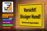 Holzschild Warnschild  30x20cm Vorsicht bissiger Hund