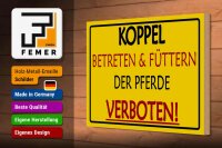 Holzschild Warnschild 30x20cm Koppel Betreten verboten