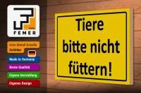 Holzschild Warnschild 30x20cm Tiere bitte nicht füttern