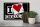 Holzschild Spruch 30x20cm I Love Chocolate (Herz)
