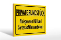 Holzschild 30x20cm PRIVATGRUNDSTÜCK abl. von...