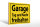 Holzschild Hinweis 30x20cm Garage Tag und Nacht freihalten