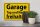 Holzschild Hinweis 30x20cm Garage Tag und Nacht freihalten