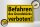 Holzschild Warnschild 30x20cm Befahren Grundstück verboten