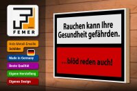 Holzschild Hinweis 30x20cm Rauchen kann Gesundheit gef.