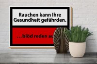 Holzschild Hinweis 30x20cm Rauchen kann Gesundheit gef.