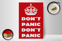 Holzschild Spruch 20x30cm Dont Panic dont panic