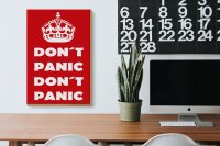 Holzschild Spruch 20x30cm Dont Panic dont panic