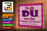 Holzschild Spruch 30x20cm Wichtigste bist DU