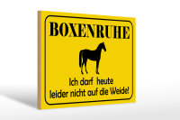 Holzschild Hinweis 30x20cm Boxenruhe nicht auf die Weide...