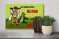 Holzschild Spruch 30x20cm Werde nicht älter werde besser