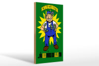 Holzschild Spruch 20x30cm Schwarzarbeiter für Geld...