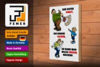 Holzschild Spruch 20x30cm Vater furzt Kinder lachen