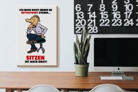 Holzschild Spruch 20x30cm Muss nicht im Mittelpunkt stehen
