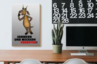 Holzschild Spruch 20x30cm Jammern und Meckern verboten
