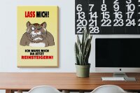 Holzschild Spruch 20x30cm Lass mich Muss mich da reinsteigern