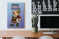 Holzschild Spruch 20x30cm Hinfallen aufstehen Krone Richten