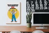 Holzschild Spruch 20x30cm Papis werden zum Opa befördert