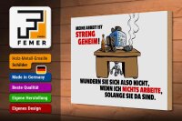 Holzschild Spruch 30x20cm Meine Arbeit ist streng geheim