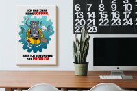 Holzschild Spruch 20x30cm Keine Lösung aber bewundere Problem
