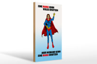 Holzschild Spruch 20x30cm Mama kann vieles ersetzen