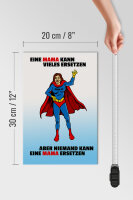 Holzschild Spruch 20x30cm Mama kann vieles ersetzen
