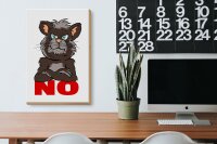 Holzschild Spruch 20x30cm NO (Katze)