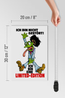 Holzschild Spruch 20x30 cm Nicht gestört, Limited Edition