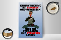 Holzschild Spruch 20x30cm nicht vergeben vergraben