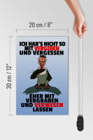 Holzschild Spruch 20x30cm nicht vergeben vergraben