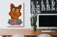 Holzschild Spruch 20x30cm Katze hat noch nie Maus gefangen