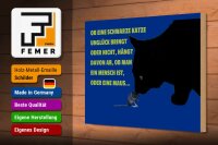 Holzschild Spruch 30x20cm ob schwarze Katze Unglück bringt